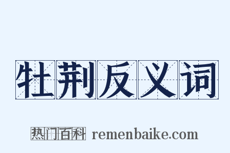 牡荆反义词是什么意思的图片